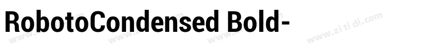 RobotoCondensed Bold字体转换